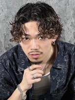 ヒロギンザ 青山店(HIRO GINZA)&nbsp;ハイライト/マッシュパーマ/ウルフ/アッシュブラック/波巻き