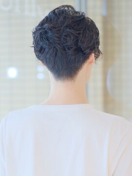 キュウ トゴシコウエン(CUE TOGOSHI-KOEN) 20代/30代/40代/無造作+後頭部補正ニュアンスパーマ