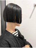 ミニボブ/オシャレボブ/艶ボブ/前髪なし/クールボブ3040代202411