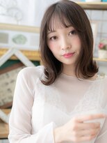 カバーヘア ブリス 上尾西口店(COVER HAIR bliss)&nbsp;■グレージュカラーくびれミディアムウルフ401上尾20代30代40代