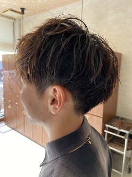 レイフィールド 滝の水店 ニュアンスパーマメンズショートツーブロック