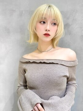 ロンド ジュルード 名古屋(Lond jeloud) ボブ タンバルモリ タッセル ワンホン ミニボブ 縮毛矯正 1