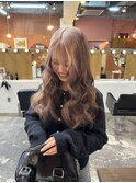 ケアブリーチグラデーションミルクティーベージュルーツカラー