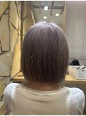 ミルクティーベージュ　ボブ