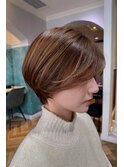 ●杉浦ミニウルフレイヤー顔周りカット前髪カットショート