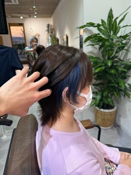 グッドライフヘアー(GOOD LIFE hair) 『 デザインカラー×ブルーインナーカラー 』