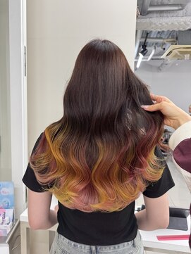 アライブ ハラジュク(ALIVE harajuku) 【ALIVE yu-ki イエロー×ピンクのグラデーションカラー】