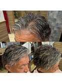 40代50代ビジネスツイストスパイラルパーマ刈り上げ