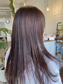 【名東区香流】髪の痛みが気になる方へ♪ダメージを抑えた上質カラーで艶・手触り・ワンランク上の色持ちへ