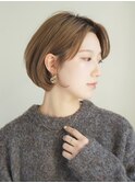ぱつっとボブ・ショート/前髪あり/絶壁解消/３0代/４0代/大人
