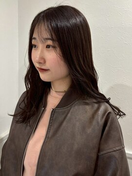 艶髪 透明感カラー 髪質改善 アッシュブラウン 縮毛矯正 20代