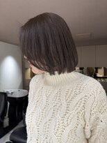 メゾンマイル 恵比寿(maison mile)&nbsp;オリーブグレージュ/透明感カラー/ボブレイヤーカット/恵比寿駅