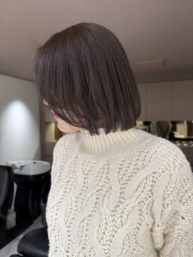 オリーブグレージュ/透明感カラー/レイヤーカット/恵比寿駅