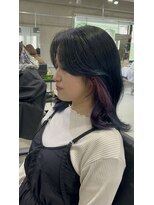 ラック(LUCK)&nbsp;イルミナカラー/髪質改善/船橋/くすみベージュ/細めハイライト