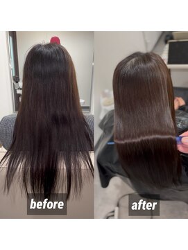 ホワイト(WHITE) みんなが2度見してしまう髪質改善ストレート〇