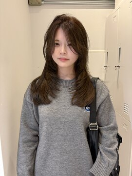 ローレンジウ(LOREN JU) 着物ヘア/ダークアッシュ/ミディアムレイヤーカット/名古屋名駅