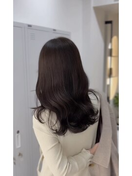 イオエ 表参道(ioe) 黒髪/オリーブグレー/小顔/ココアベージュ/髪質改善/縮毛矯正