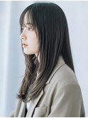 小顔顔周りレイヤー20代30代40代前髪ありストレートロング南越谷