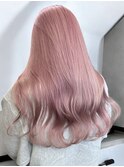 原宿 ペールピンク ピンクベージュ ケアブリーチ2回