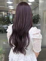 ハレル 戸塚(HAREru.)&nbsp;ラベンダーブラウン/カシスカラー/ロングヘアアレンジ/ピンク
