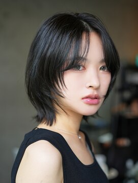 エインアンリー 表参道(AIN.ANLY.) 大人可愛い20代30代40代レイヤーボブ大人前髪透明感カラー