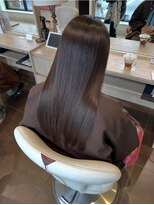 アース 郡山コスモス通り店(HAIR&MAKE EARTH)&nbsp;うるツヤ髪質改善ストレート×深みダークブラウン