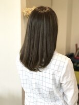 ヘアアンドメイクフリッシュ(HAIR&MAKE FRISCH) セミロングボブ アプリエ ブルーアッシュ