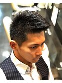 ビジネス束感ショート.ツーブロック無し#Hommehair2nd櫻井