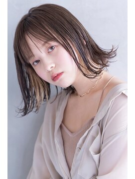 エース (ACE) ACE お洒落インナーカラー×外ハネボブ