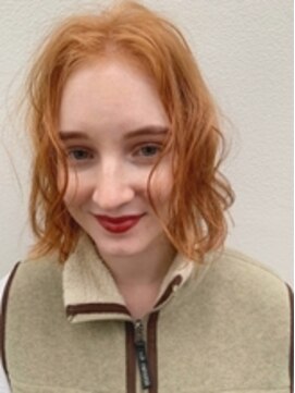 ソイ コンク 下北沢(soi conc) ダメージレス オレンジベージュ ボブ