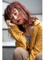 オースティン 門前仲町(AUSTIN)&nbsp;大人かわいい前髪セシルカットココアブラウンフリンジウェーブ