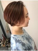 前髪なし/イメチェン/前下がり/丸みショート/20代/30代/40代