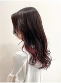 インナーカラーチェリーブラウン