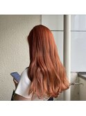 【池袋】ナチュラルロング　オレンジ