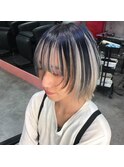 ボブ/フェザーバング/大人かわいい/グラデハイライト[渋谷]