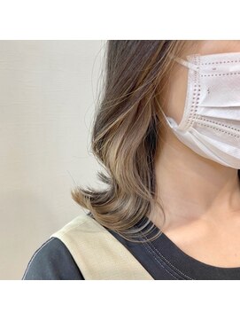 アローズ 荒尾店(arose) インナーベージュ大人ナチュラル可愛いブリーチ外ハネ