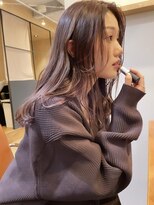 ルアウハク 梅田(LUAU Haku)&nbsp;【stylist 中村】ピンクベージュとニュアンスバング