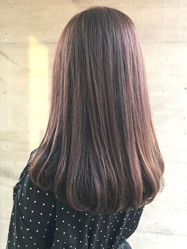 メイプルフェロー(MAPLE fellow) 20代30代40代大人可愛い☆ピンクベージュ×ナチュラルストレート