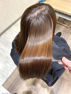 ザ ラブズ ラフズ ヘアー 本店(the loves laughs hair) 【LL式ストレート】×ミディアム