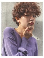 エムスラッシュ 表参道(M.SLASH)&nbsp;表参道/カットが上手い/前髪パーマ/暖色系/ふわふわショートm