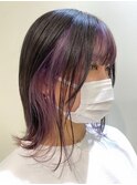 【藤沢横浜】インナーカラー/ラベンダーカラー/顔周りレイヤー