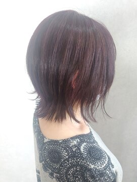 アニュー ヘア アンド ケア(a New hair&care) 20代30代大人ショートボブx小顔ウルフカット丸みショート