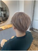 white-color × マッシュショート