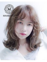 小顔外ハネくびれヘアことりベージュ【銀座/銀座駅】