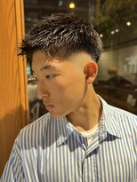 フリーク バーバーショップ 都島店(FREAK BARBER SHOP) 夏っぽくアップバングフェードN