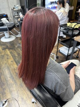 ガルボヘアー 名古屋栄店(garbo hair) ピンクカラー10代20代1ブリーチベースハイトーン