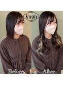 ロングヘア+トレンドカラーでお洒落女子♪【シールエクステ】