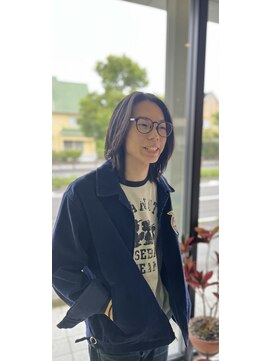 ★メンズロング艶感ストレート