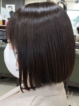 ヘアークリアー 春日部 大人可愛いトレンド切りっぱなし/うる艶ボブ/30代40代50代