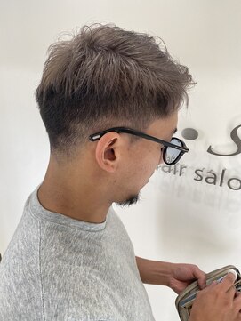 ゼ シール(Ze seal) ☆大人気メンズカット☆刈り上げハイトーングレーカラー